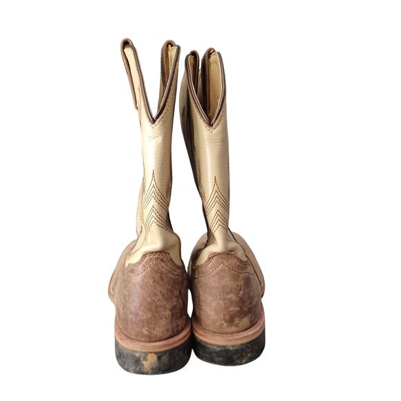 SMOKY MOUNTAIN BOOTS Kids' Unisex Scout 3705 Square Toe Leather Boots Size 4 - Picture 2 of 7